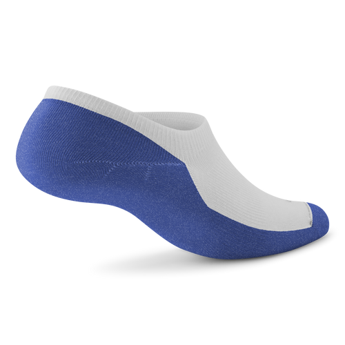 Anytime No Show Sock - Blizzard/Royal Blue
